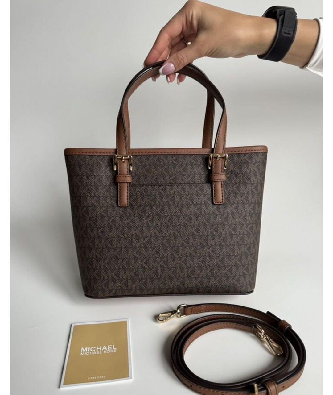 MICHAEL KORS Коричневая сумка тоут, фото 3