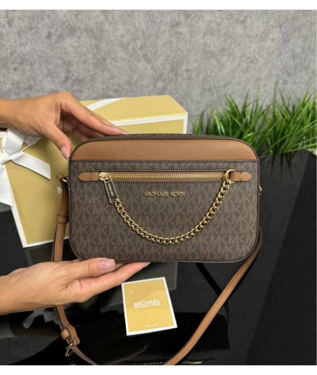 MICHAEL KORS Коричневая сумка через плечо, фото 6