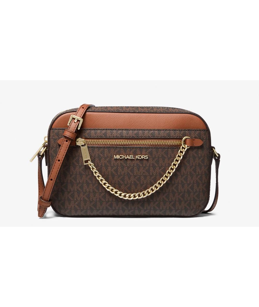 MICHAEL KORS Коричневая сумка через плечо, фото 7