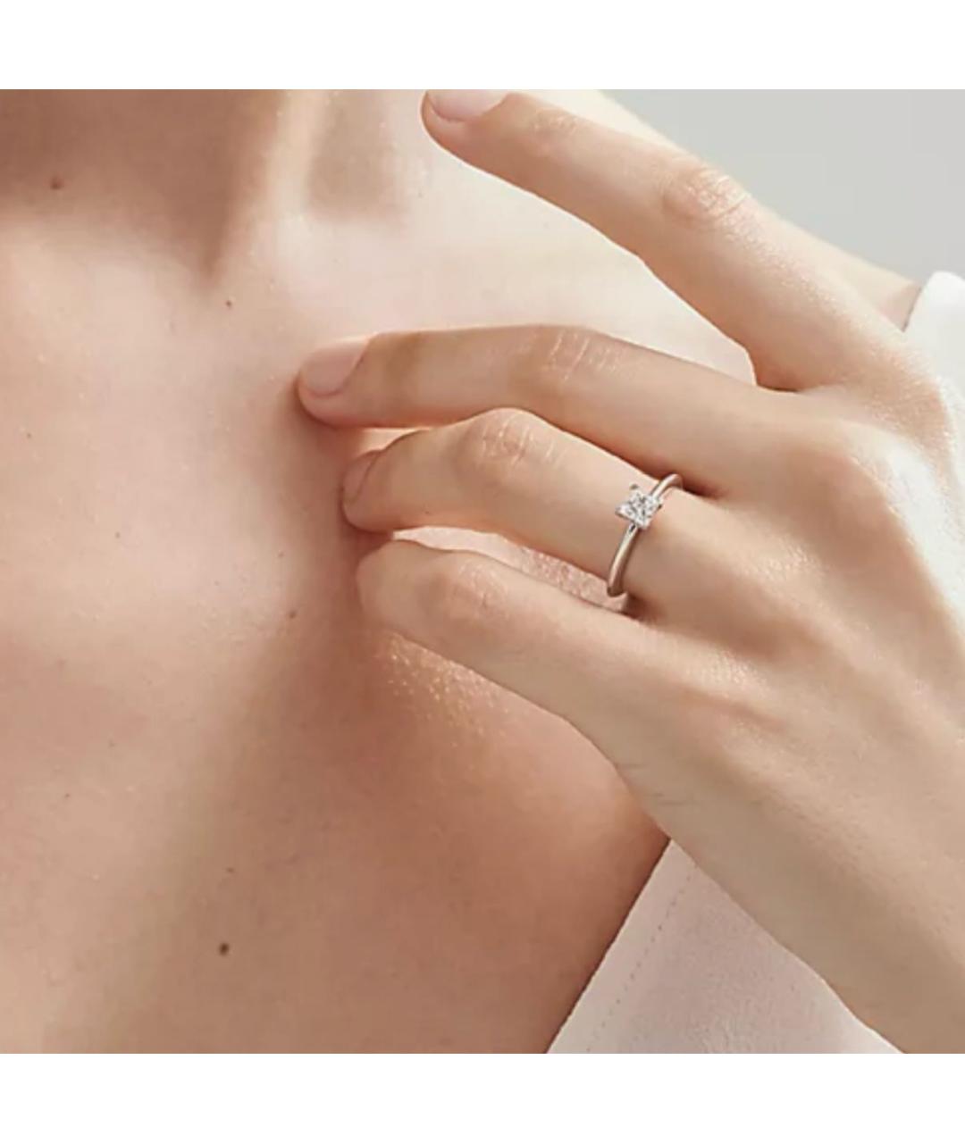 TIFFANY&CO Серебряное платиновое кольцо, фото 4