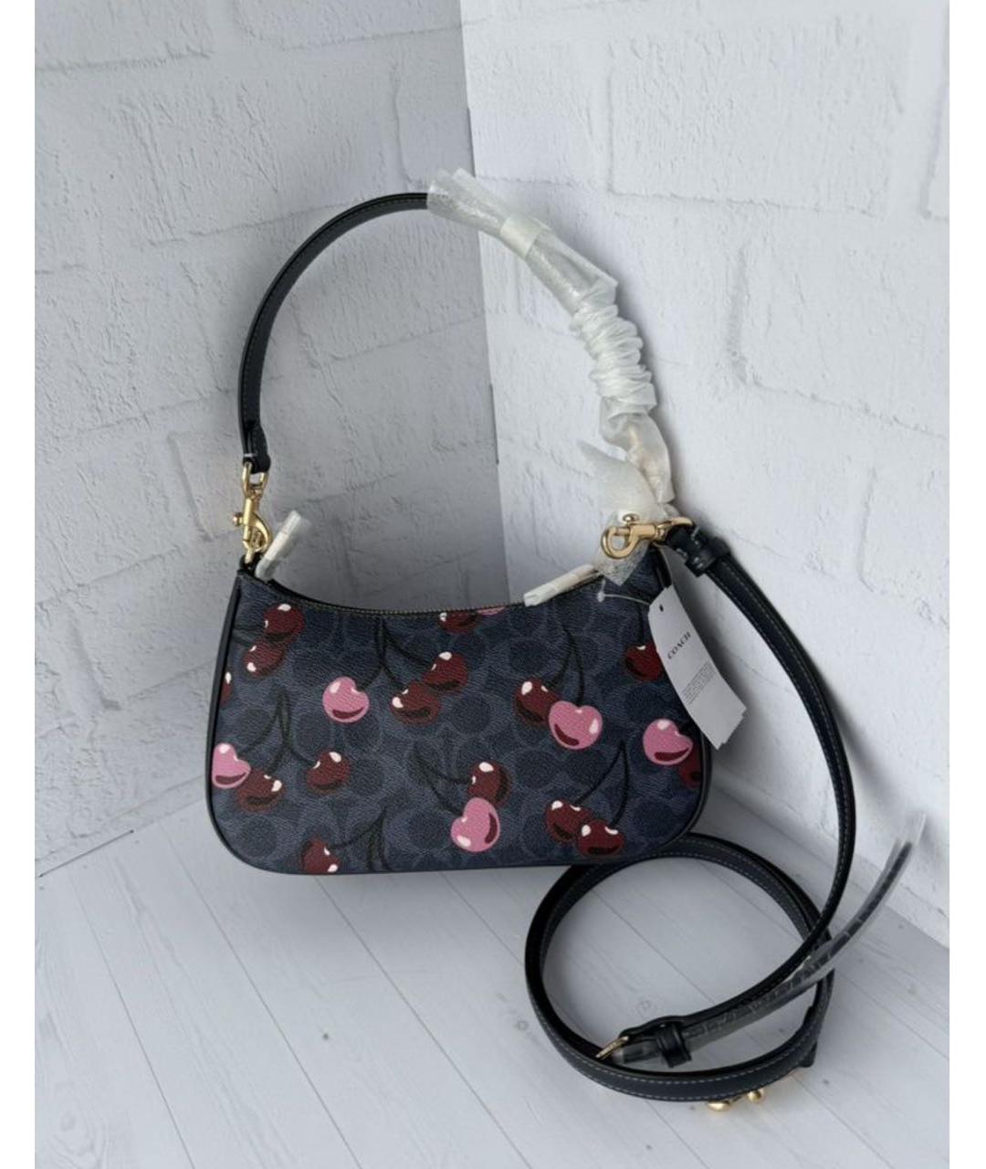 COACH Темно-синяя сумка через плечо, фото 3