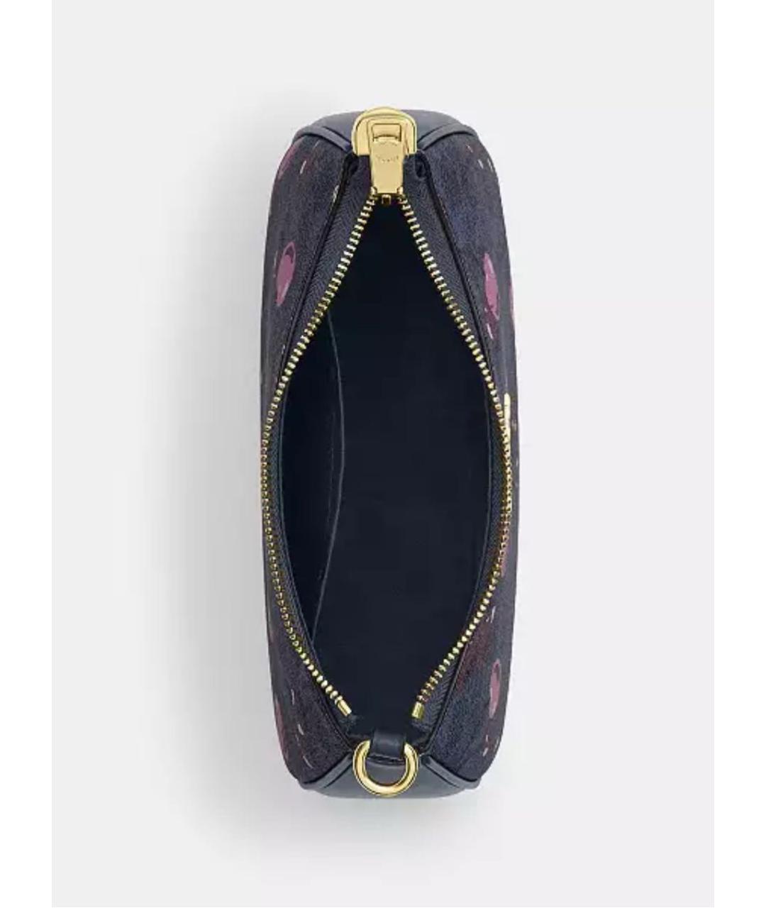 COACH Темно-синяя сумка через плечо, фото 4