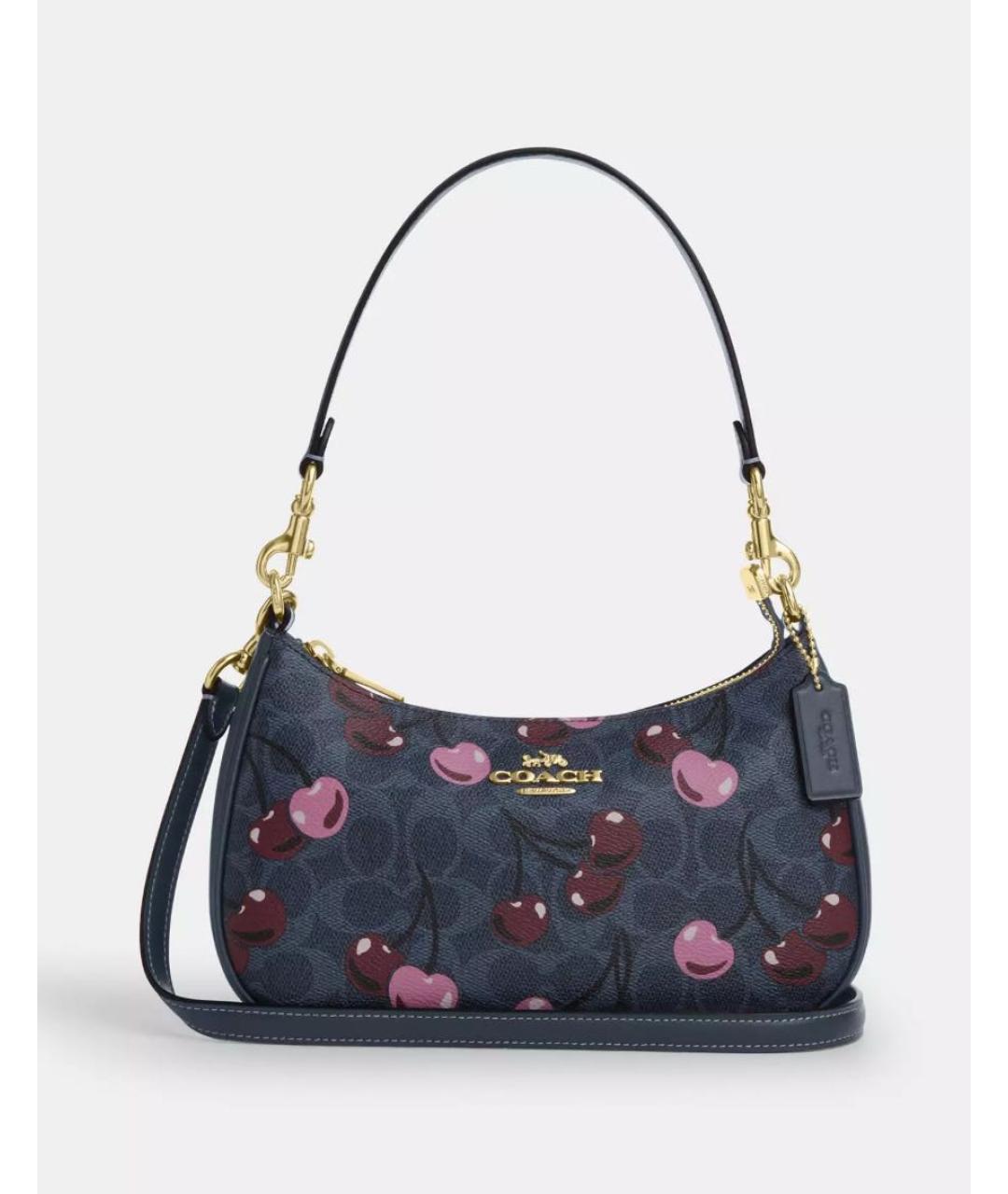 COACH Темно-синяя сумка через плечо, фото 9