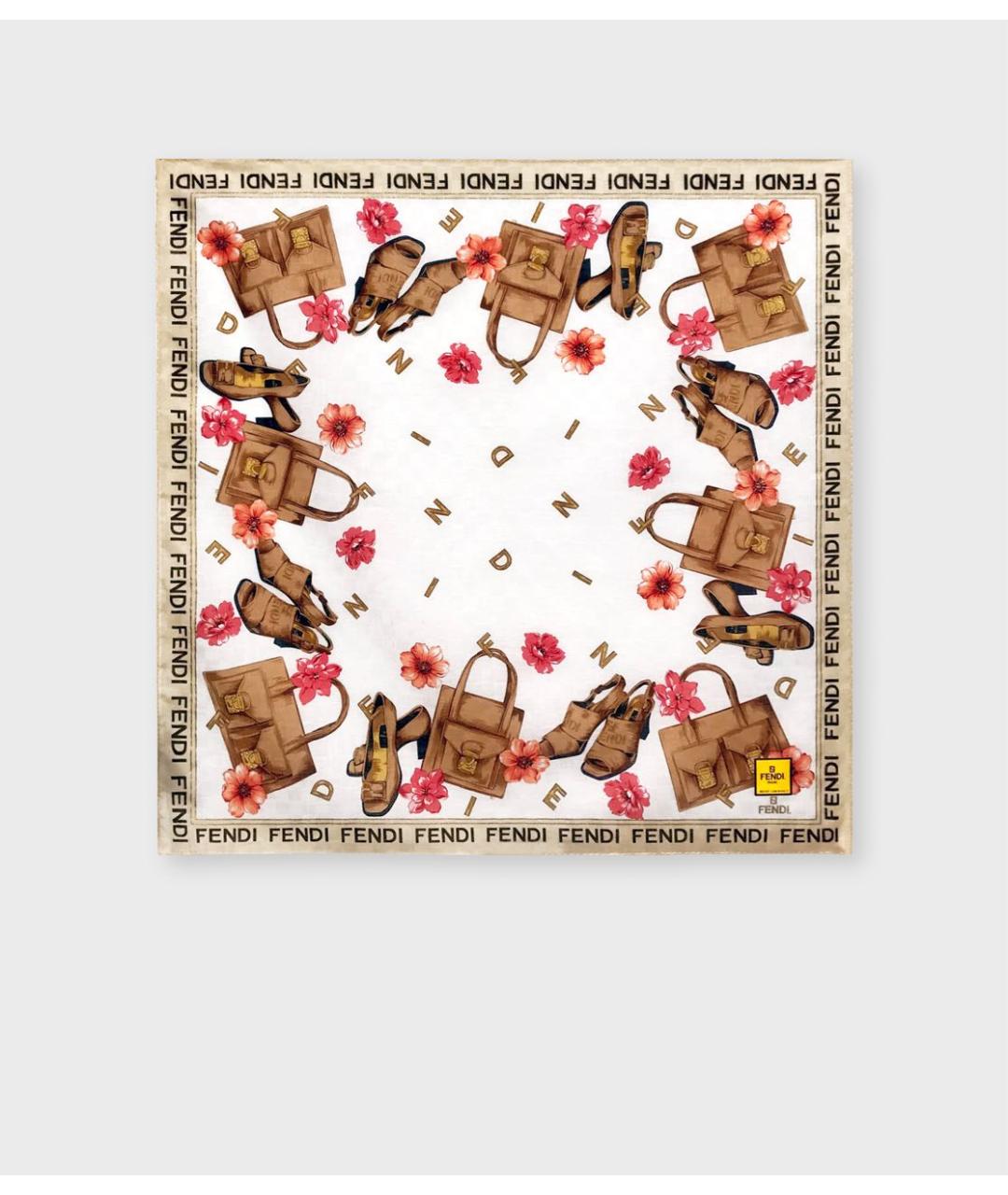 FENDI Мульти хлопковый платок, фото 4