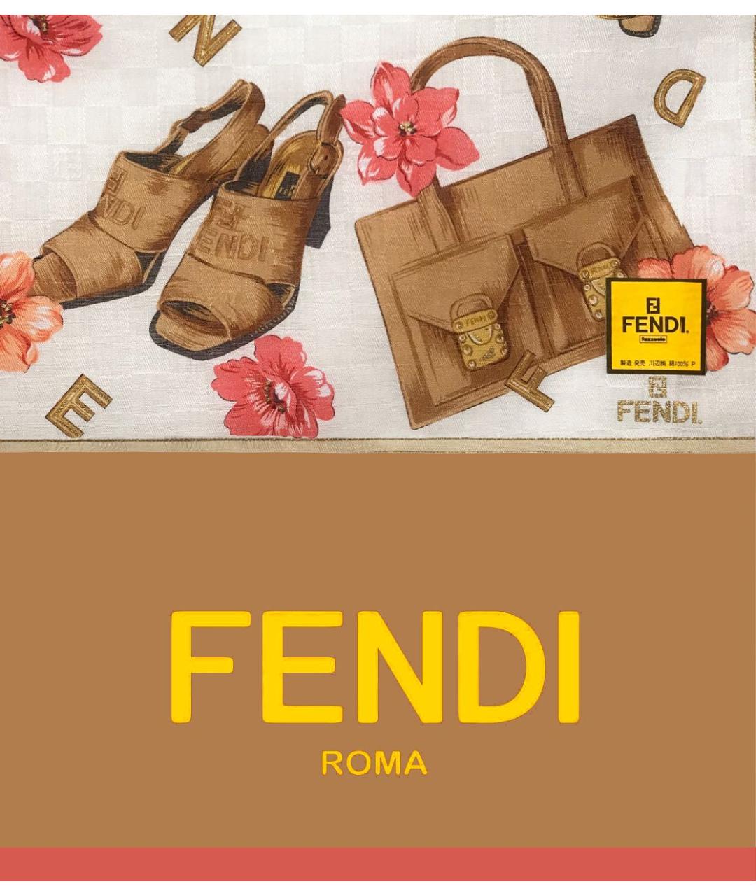 FENDI Мульти хлопковый платок, фото 3