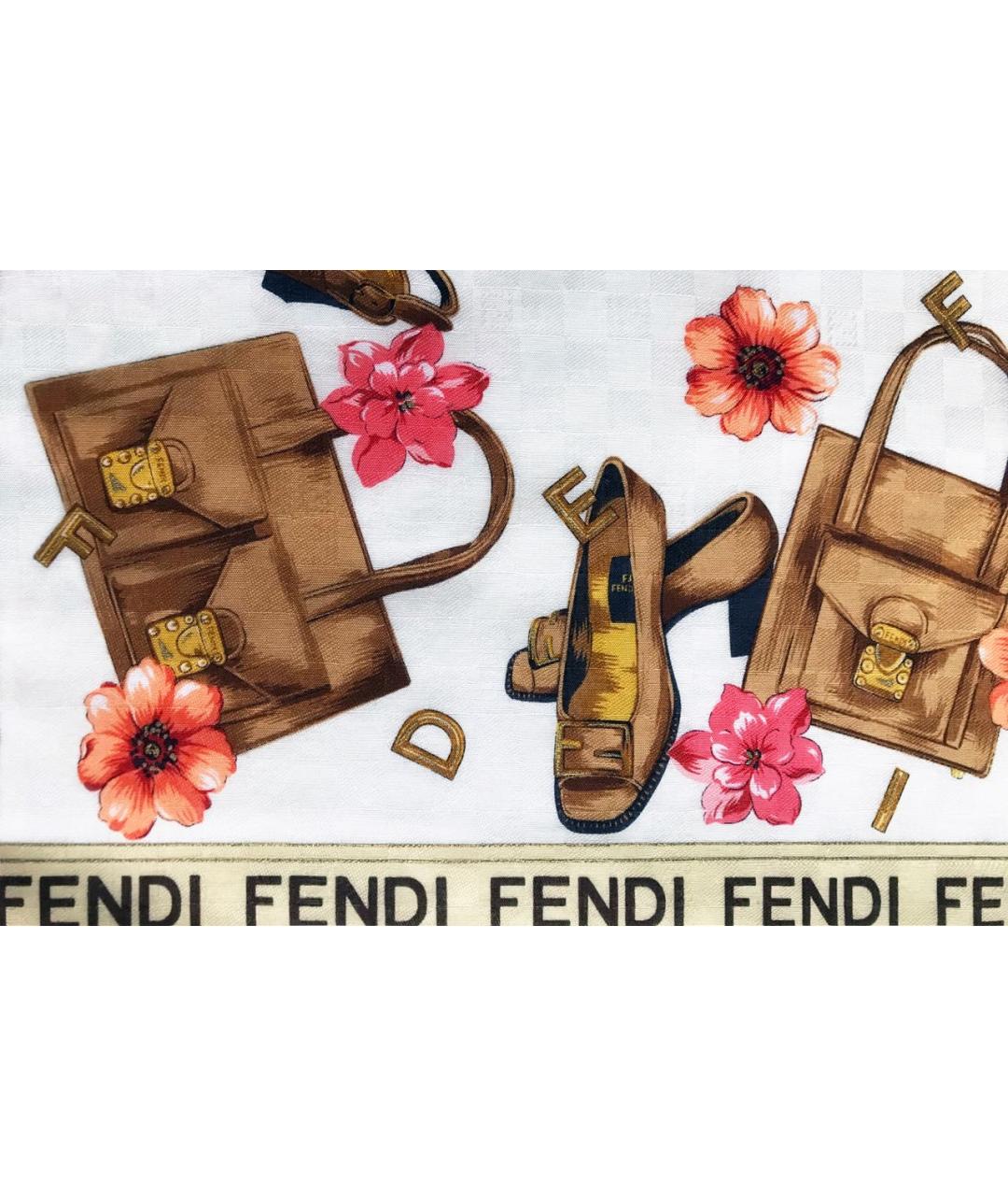 FENDI Мульти хлопковый платок, фото 2