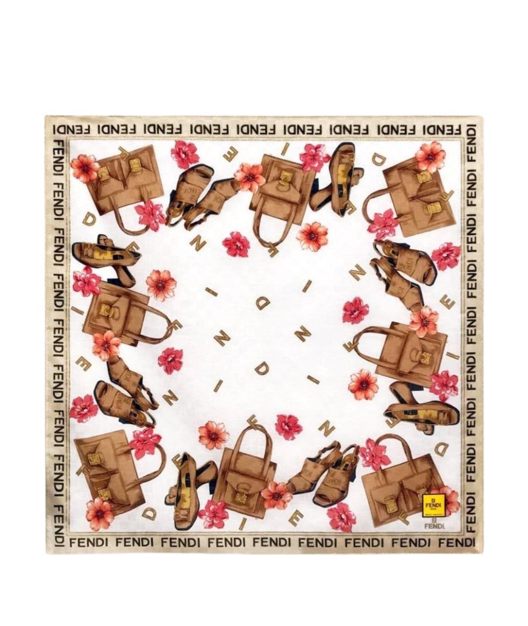 FENDI Мульти хлопковый платок, фото 1