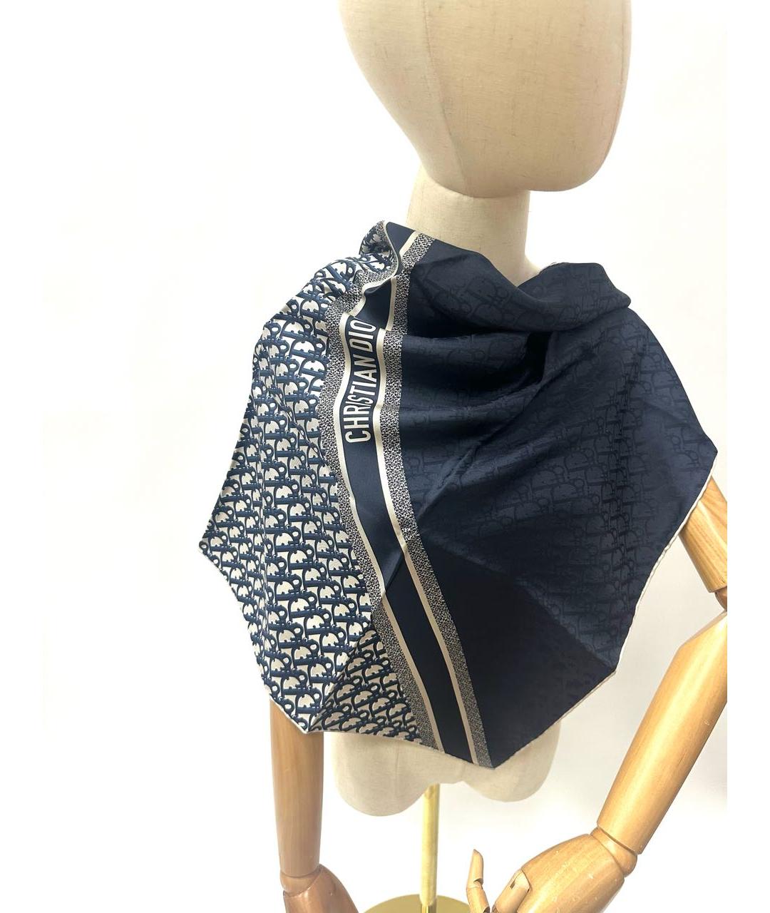 CHRISTIAN DIOR Мульти шелковый платок, фото 7
