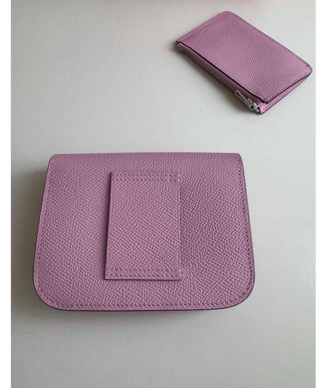 HERMES Розовая кожаная поясная сумка, фото 6