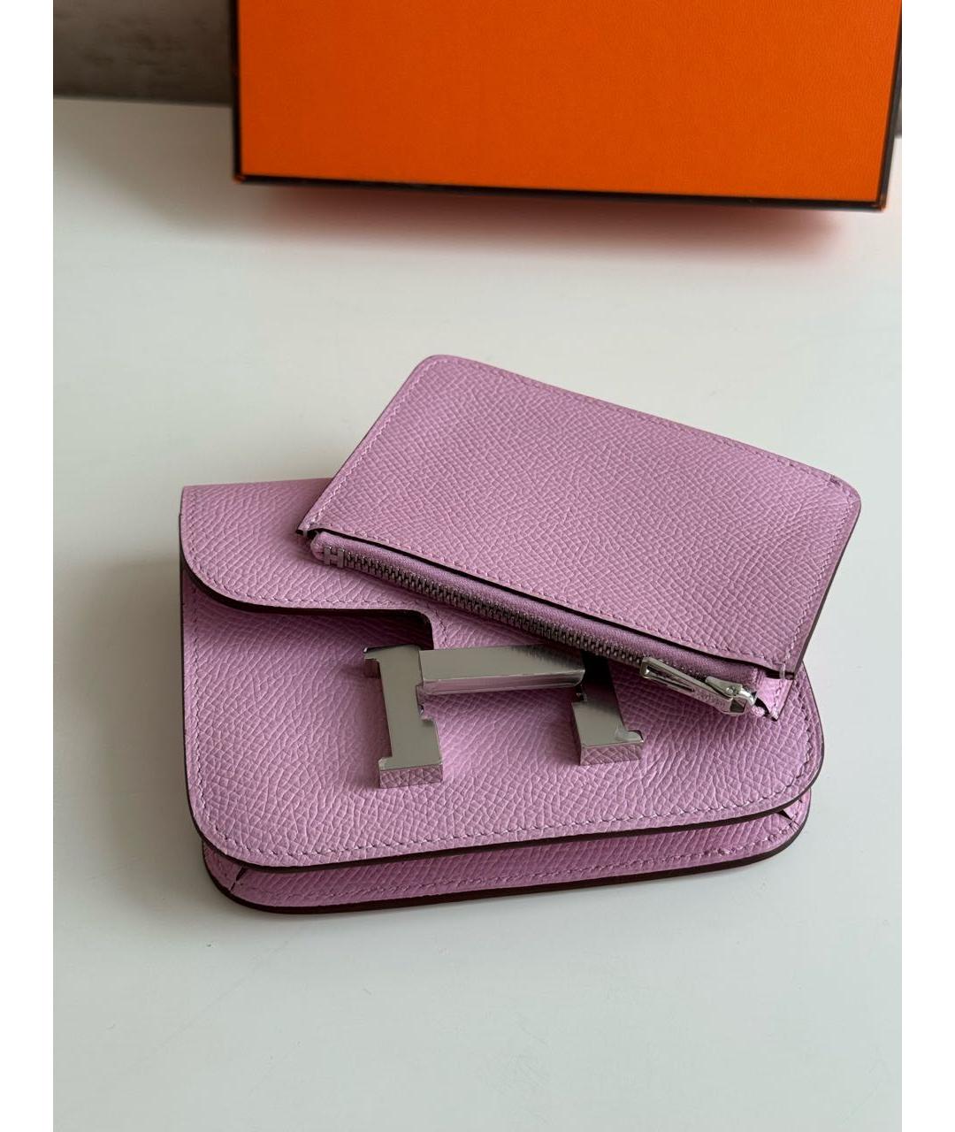 HERMES Розовая кожаная поясная сумка, фото 4