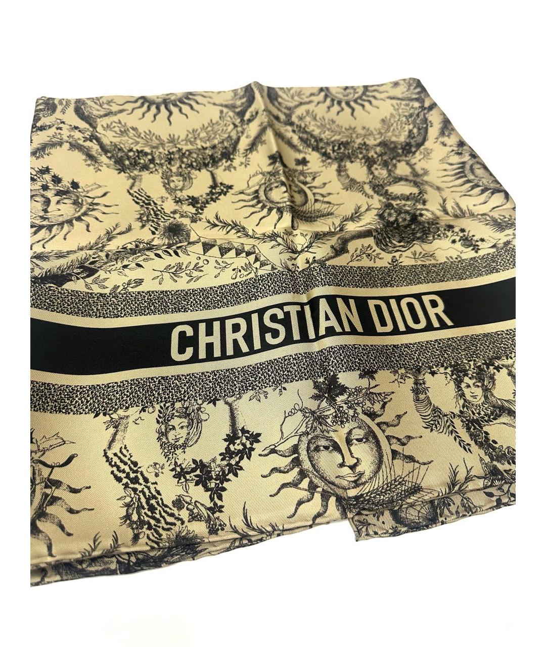CHRISTIAN DIOR Мульти шелковый платок, фото 2