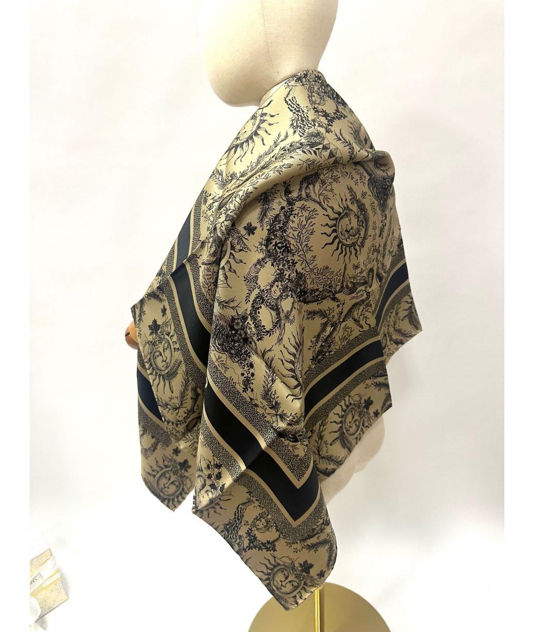 CHRISTIAN DIOR Мульти шелковый платок, фото 5