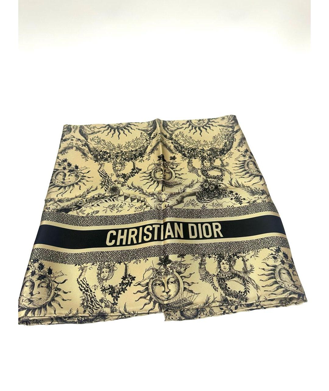 CHRISTIAN DIOR Мульти шелковый платок, фото 9