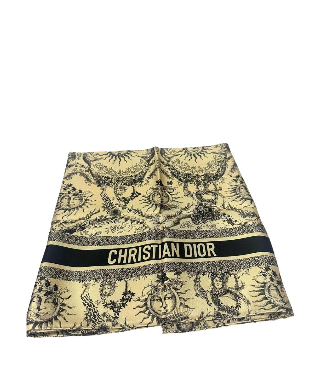 CHRISTIAN DIOR Мульти шелковый платок, фото 1