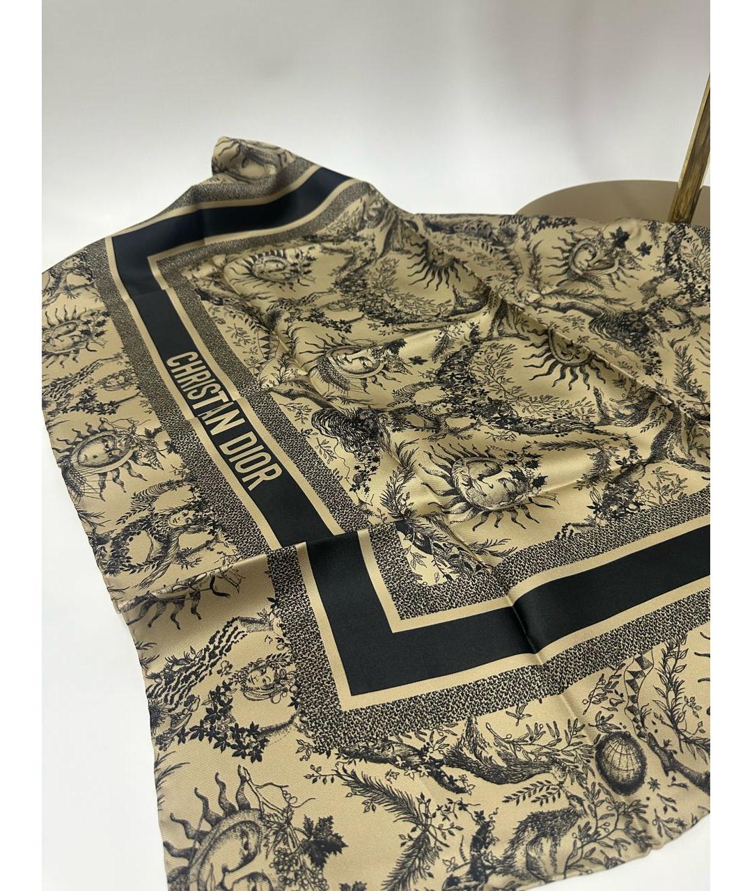 CHRISTIAN DIOR Мульти шелковый платок, фото 6