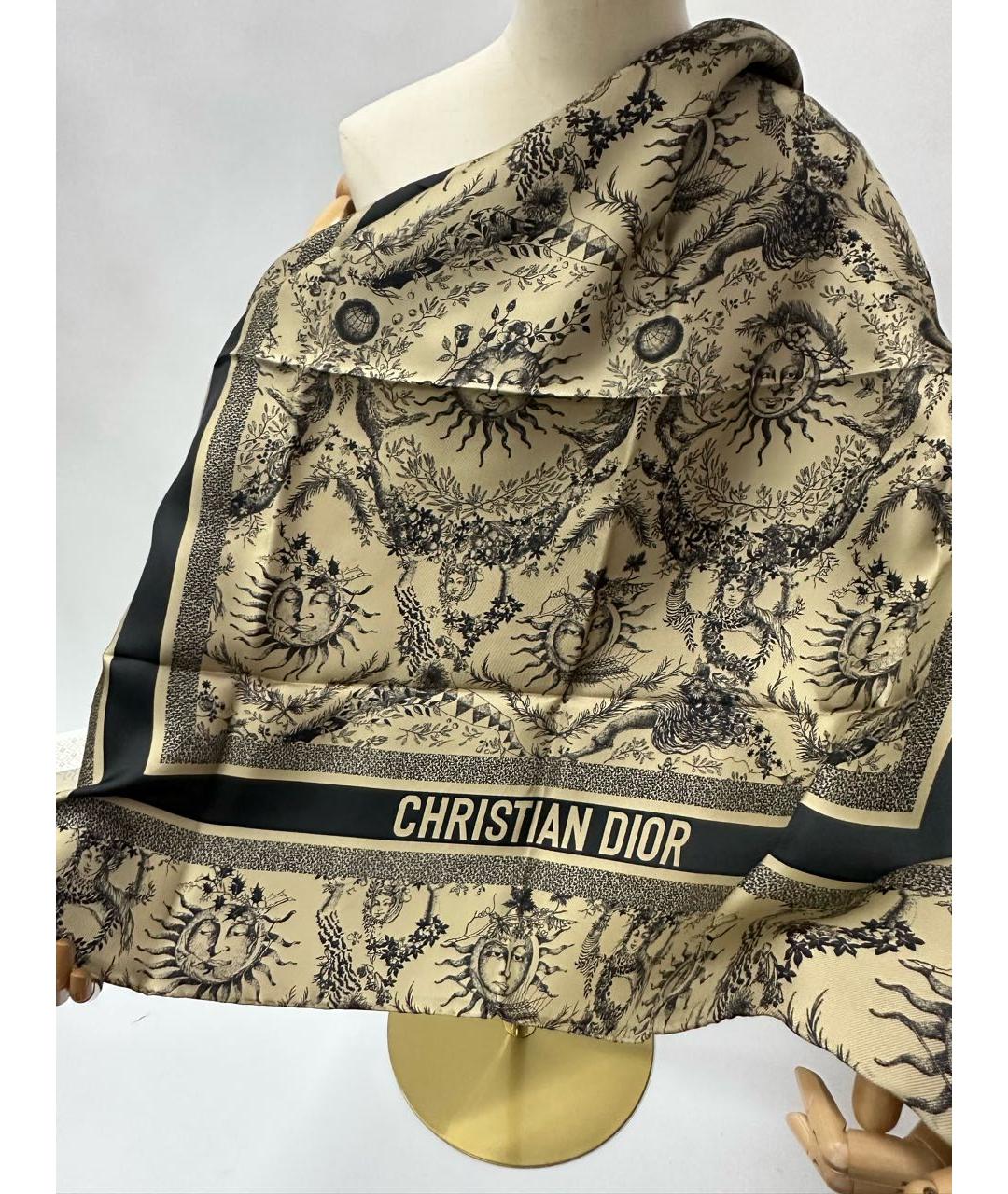 CHRISTIAN DIOR Мульти шелковый платок, фото 7