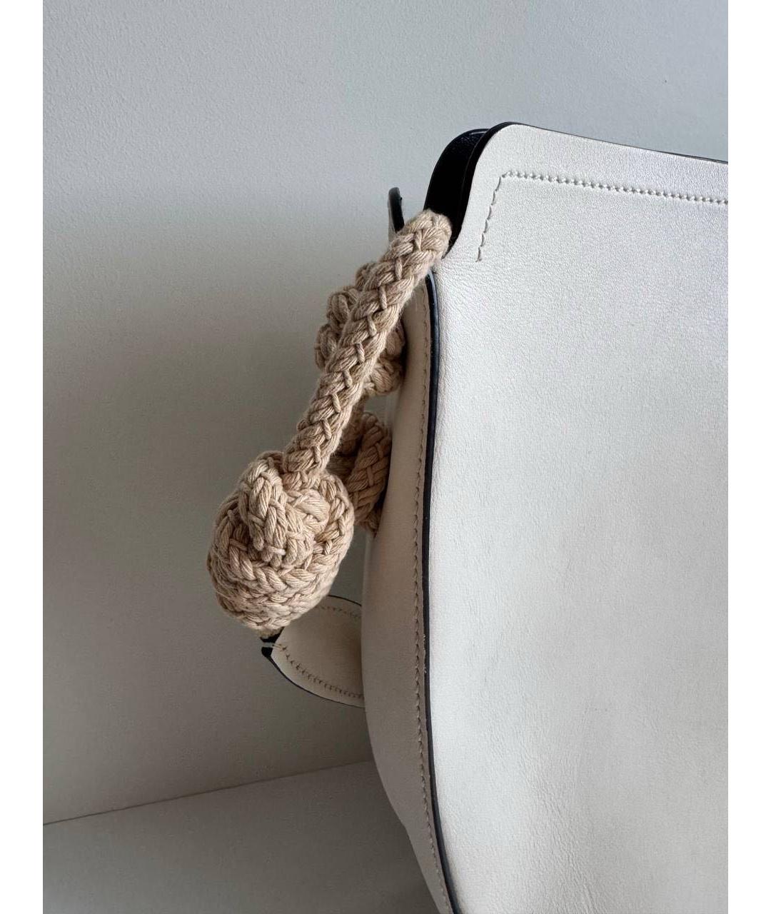 PRADA Белая кожаная сумка через плечо, фото 2