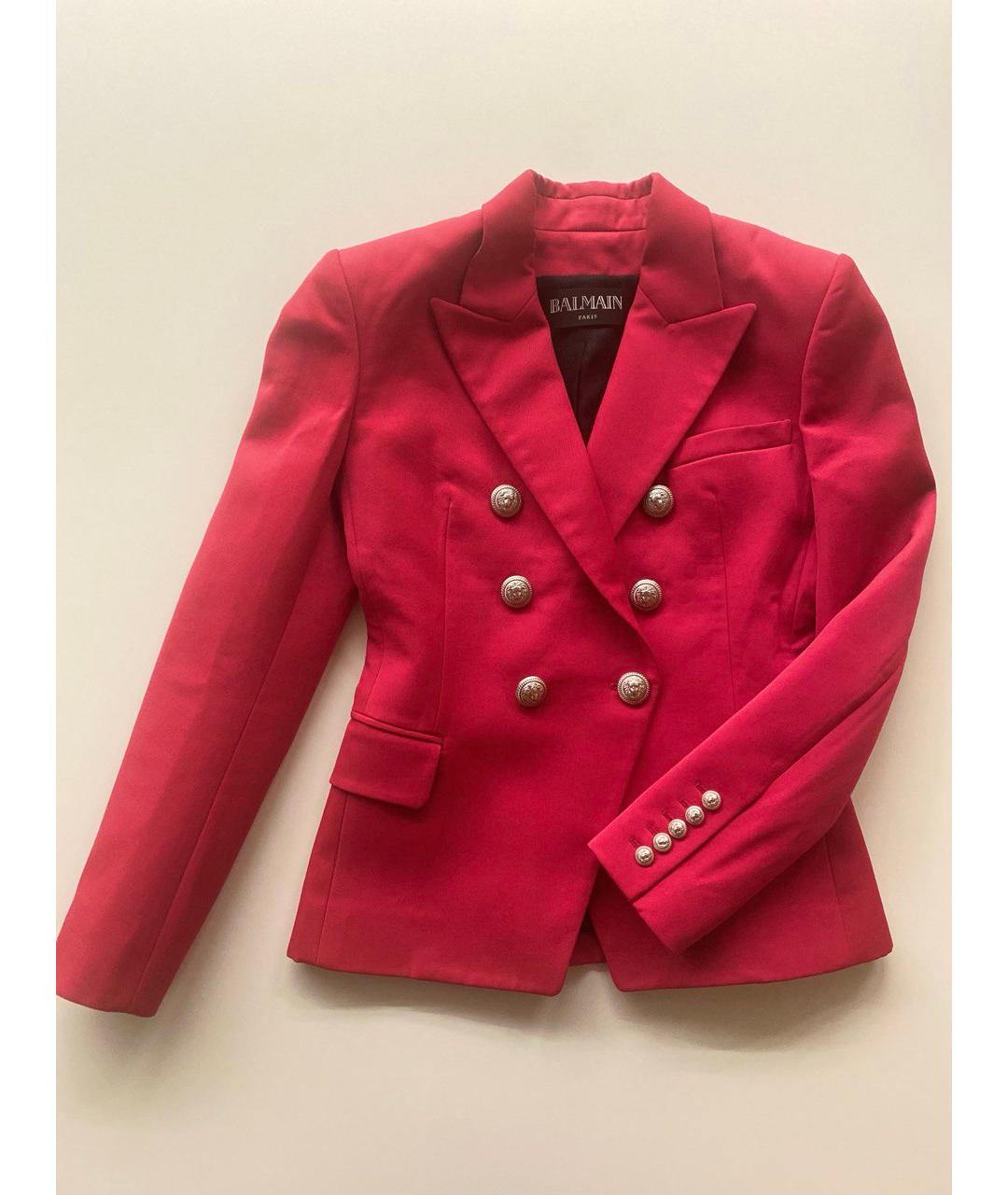 BALMAIN Фуксия шерстяной жакет/пиджак, фото 4