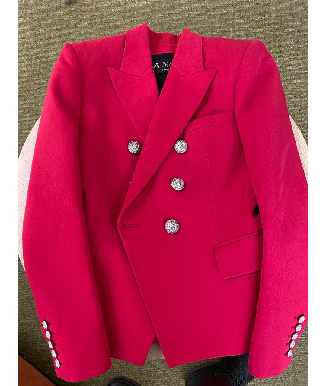 BALMAIN Фуксия шерстяной жакет/пиджак, фото 3