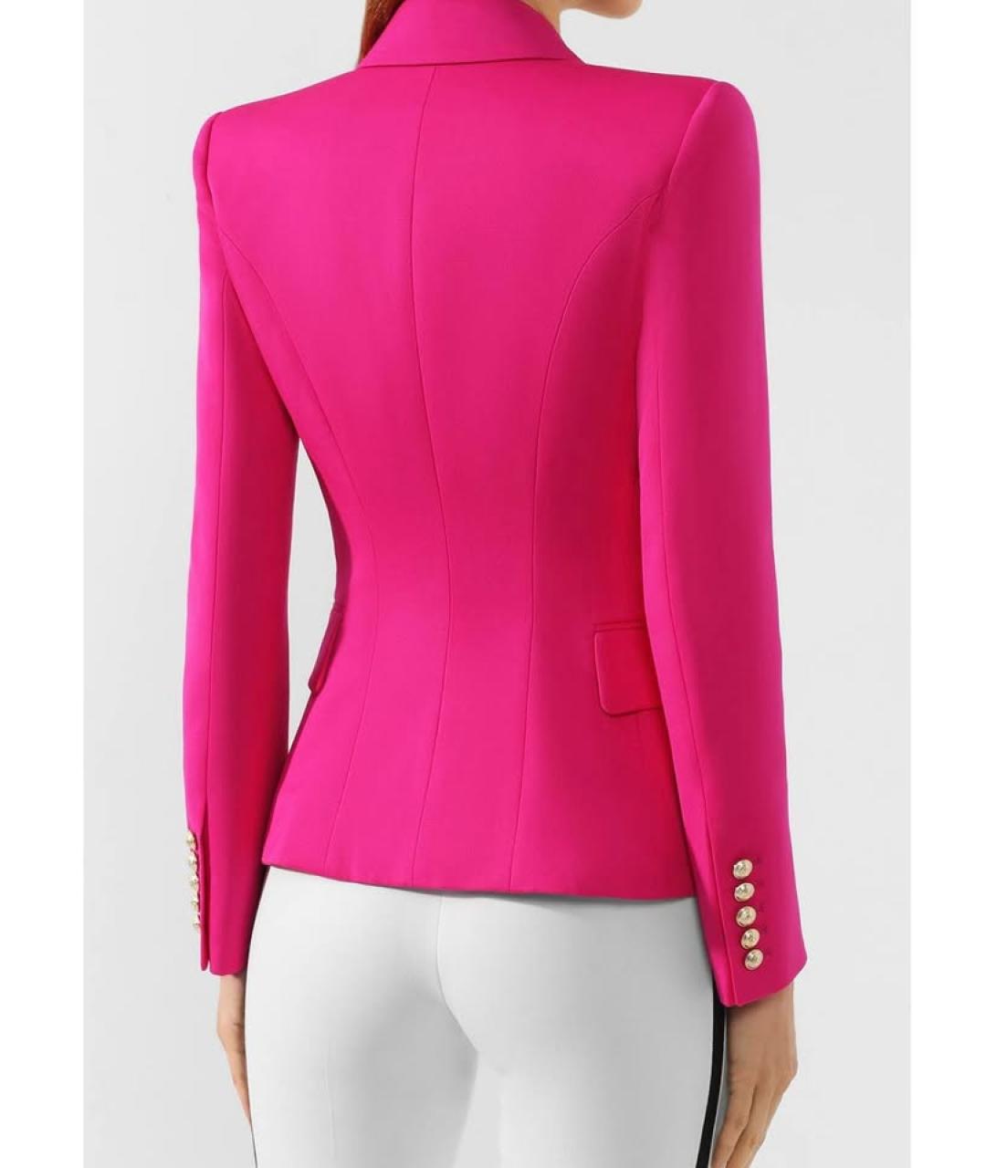 BALMAIN Фуксия шерстяной жакет/пиджак, фото 8