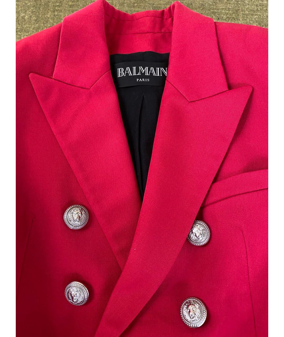 BALMAIN Фуксия шерстяной жакет/пиджак, фото 5