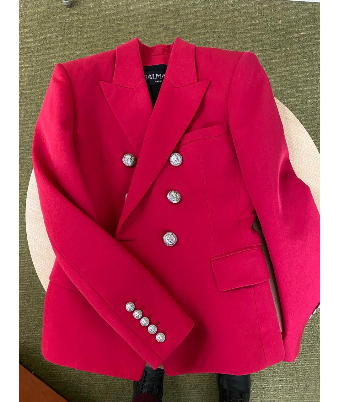 BALMAIN Фуксия шерстяной жакет/пиджак, фото 2