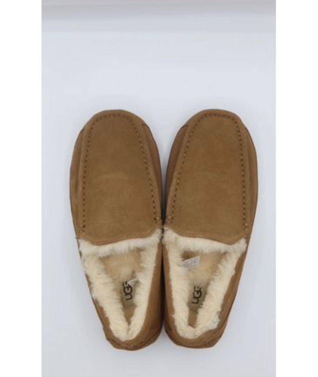 UGG AUSTRALIA Коричневые замшевые мокасины, фото 5