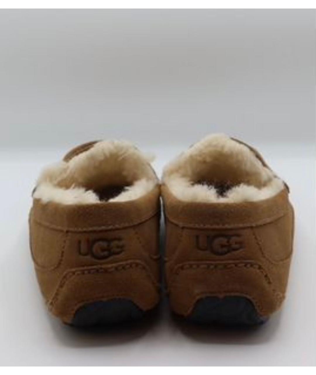 UGG AUSTRALIA Коричневые замшевые мокасины, фото 4