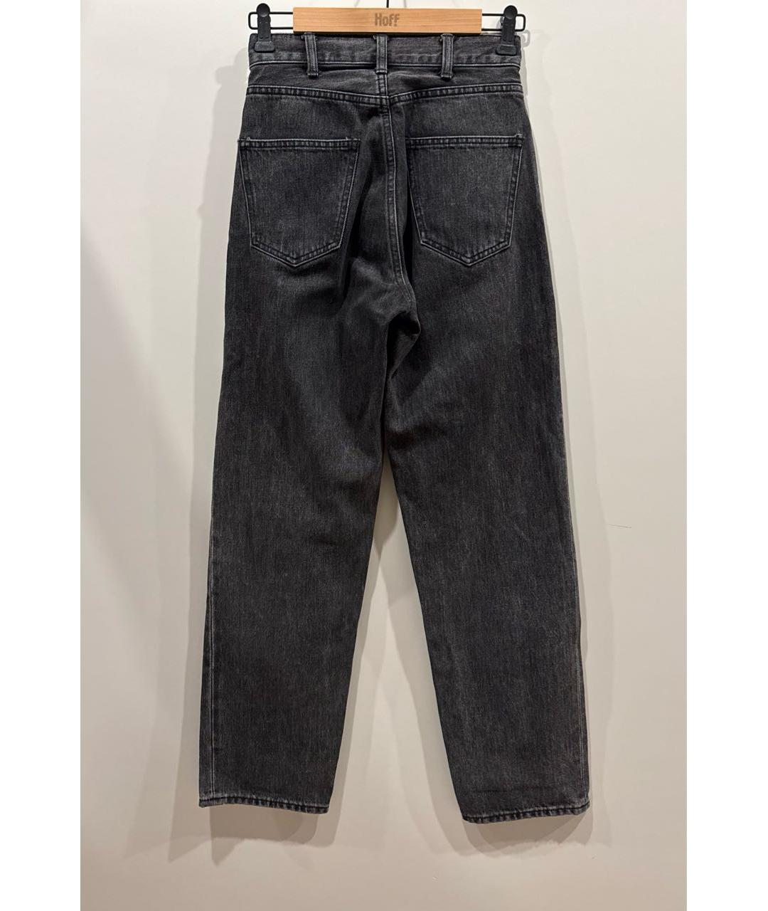 CELINE Черные хлопковые прямые джинсы, фото 3