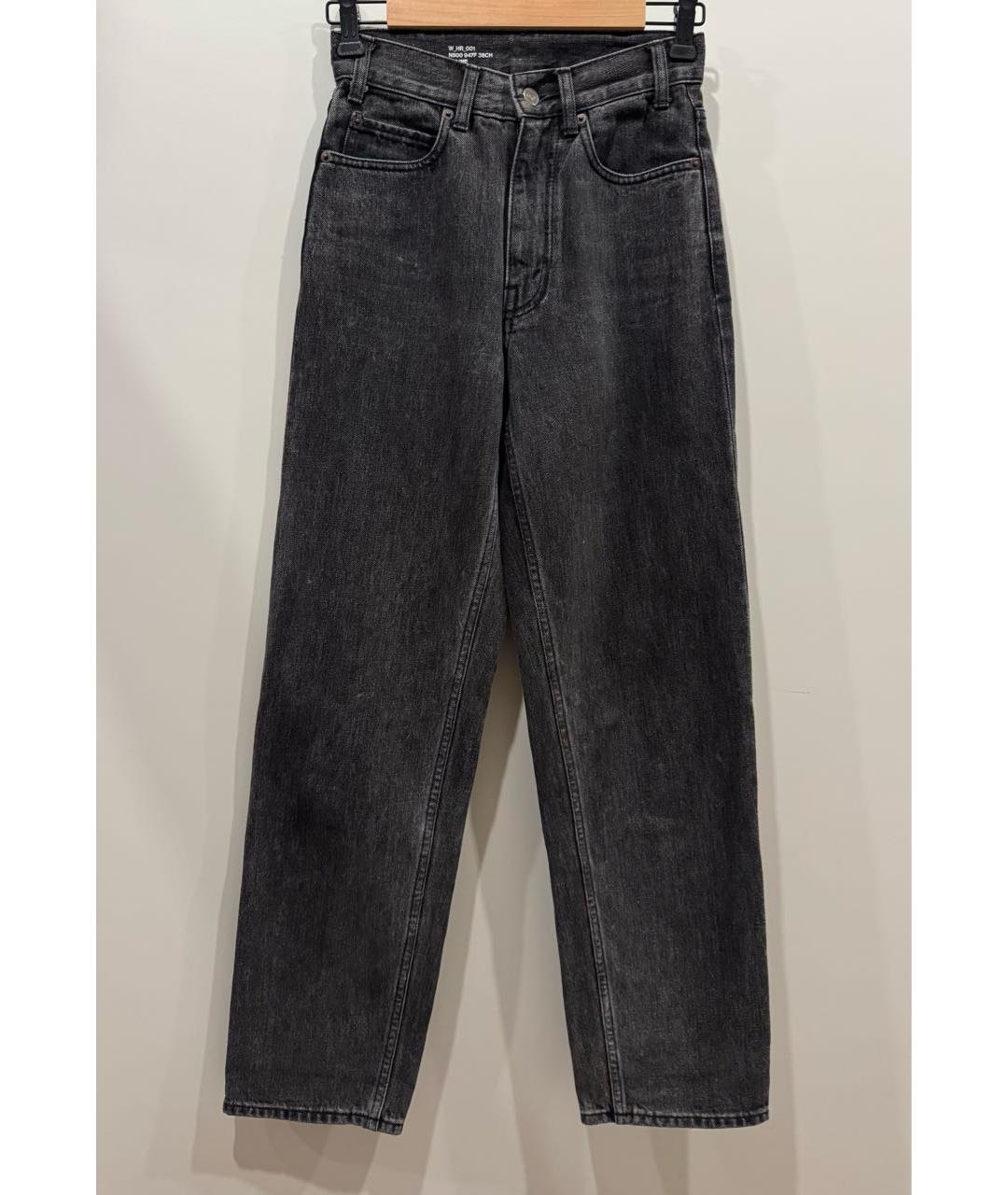 CELINE Черные хлопковые прямые джинсы, фото 7