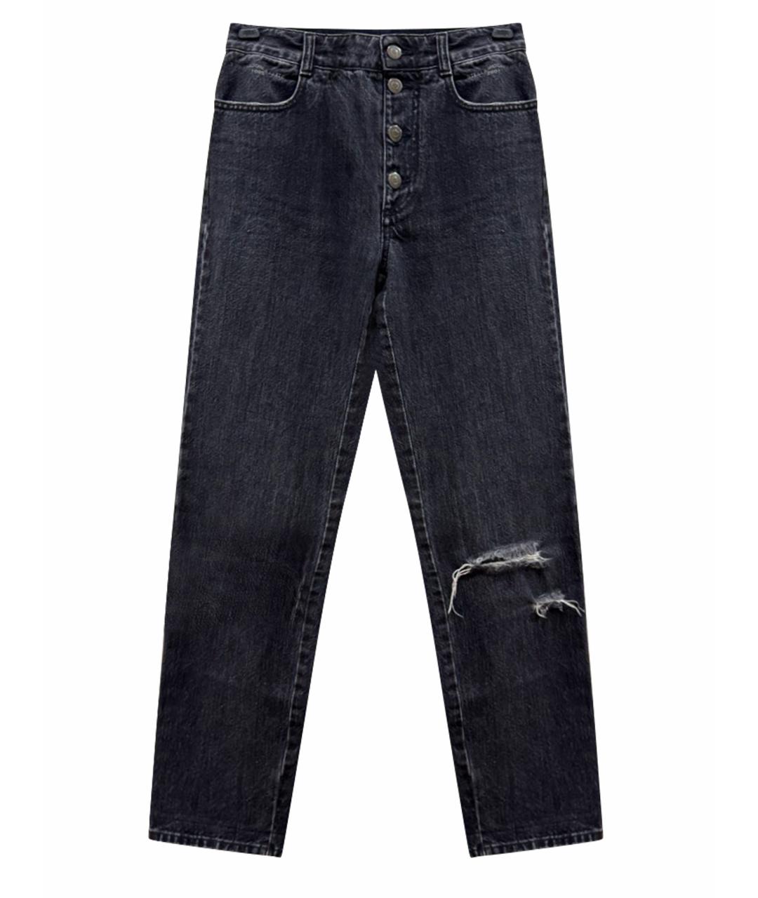STELLA MCCARTNEY Черные хлопковые прямые джинсы, фото 1