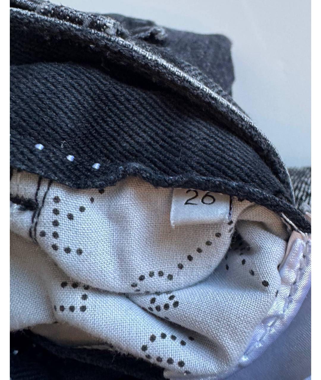 STELLA MCCARTNEY Черные хлопковые прямые джинсы, фото 5