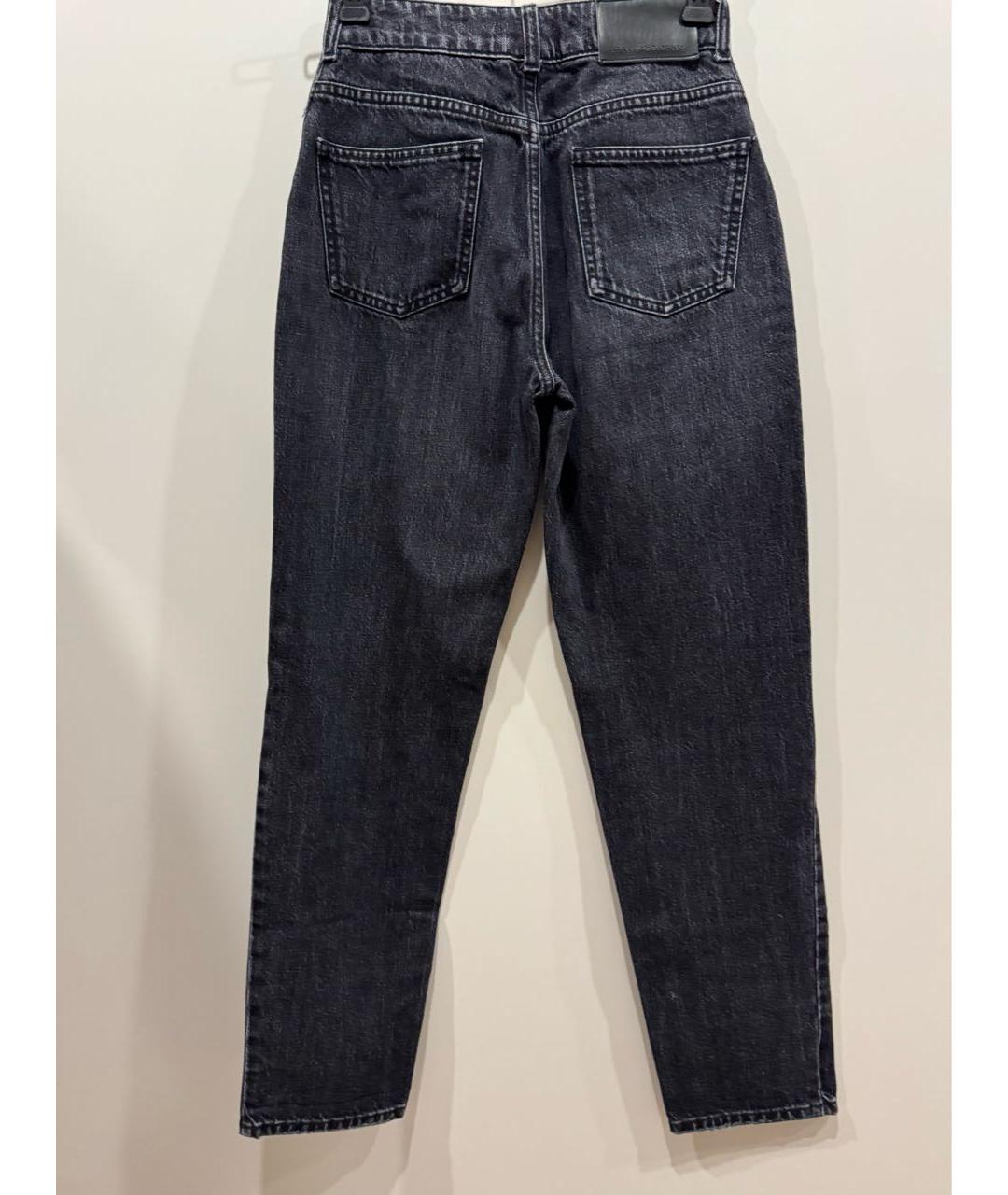 STELLA MCCARTNEY Черные хлопковые прямые джинсы, фото 2