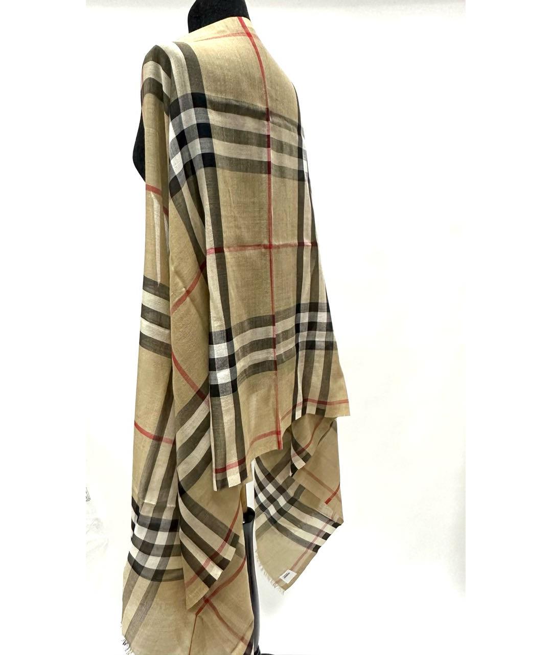 BURBERRY Мульти шерстяной платок, фото 5