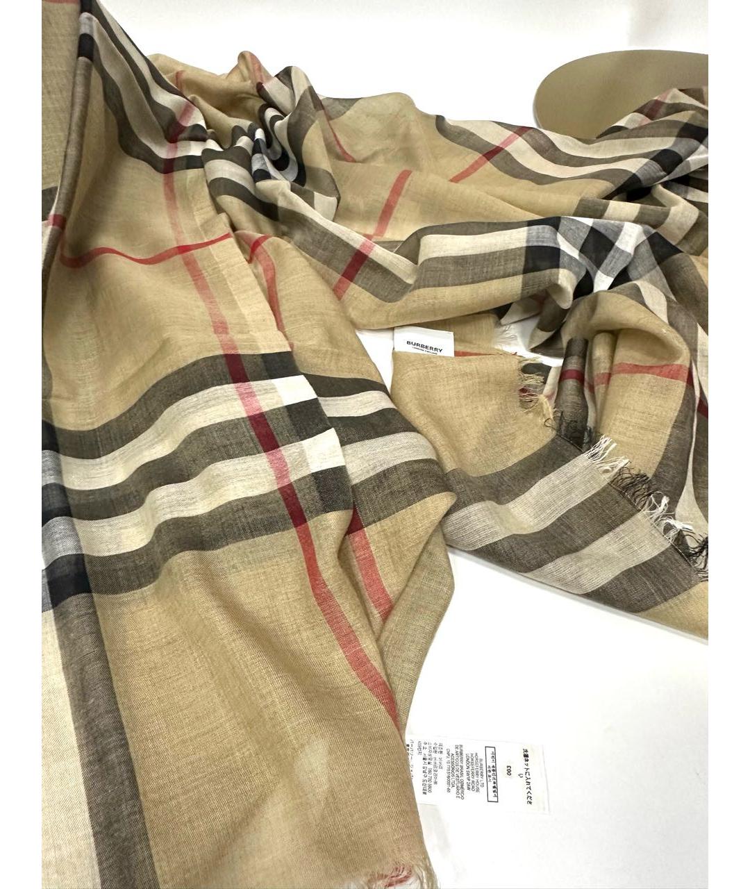 BURBERRY Мульти шерстяной платок, фото 6