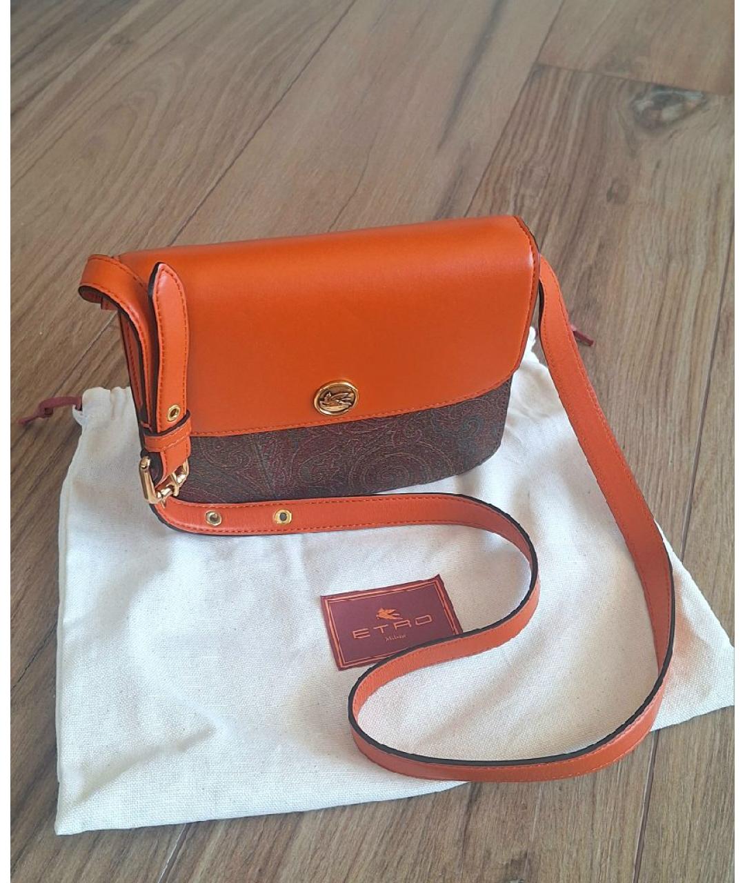 ETRO Коричневая кожаная сумка через плечо, фото 3