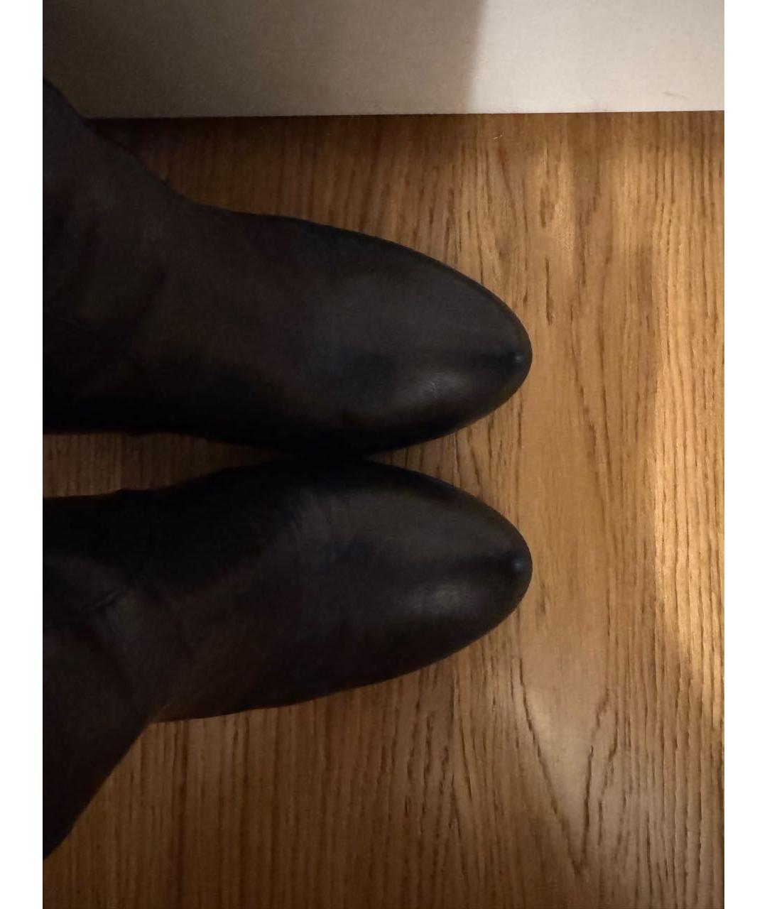 GUCCI Черные кожаные сапоги, фото 4