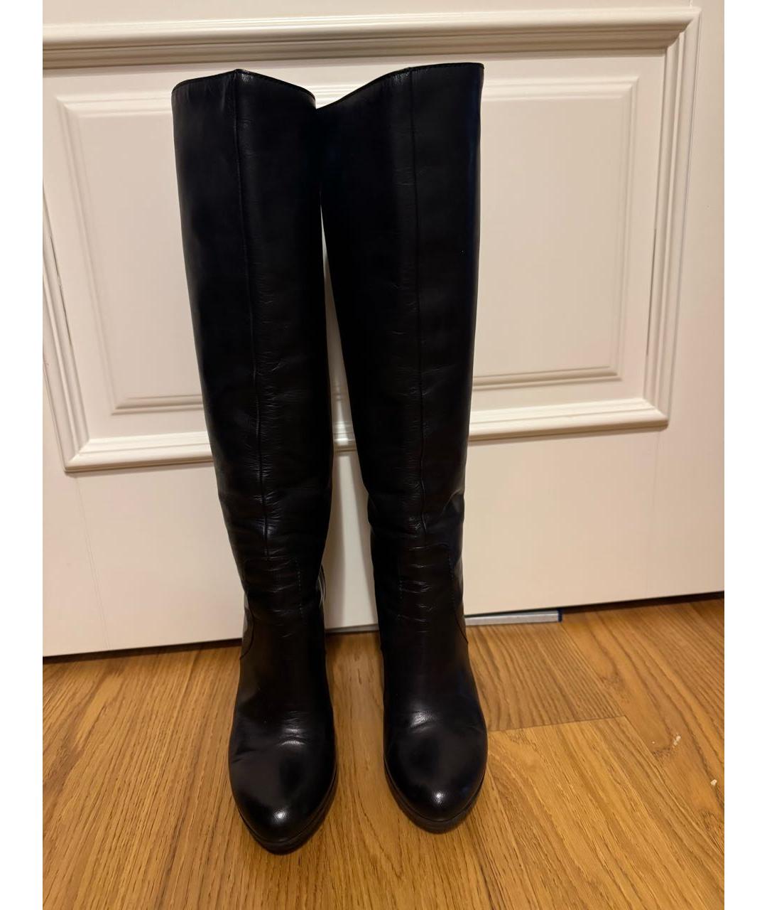 GUCCI Черные кожаные сапоги, фото 8