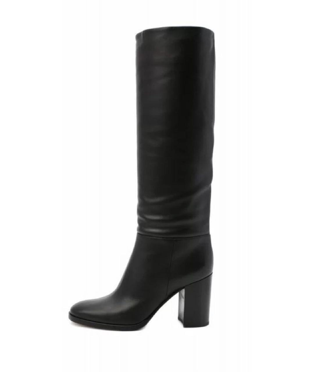 GIANVITO ROSSI Черные кожаные сапоги, фото 9