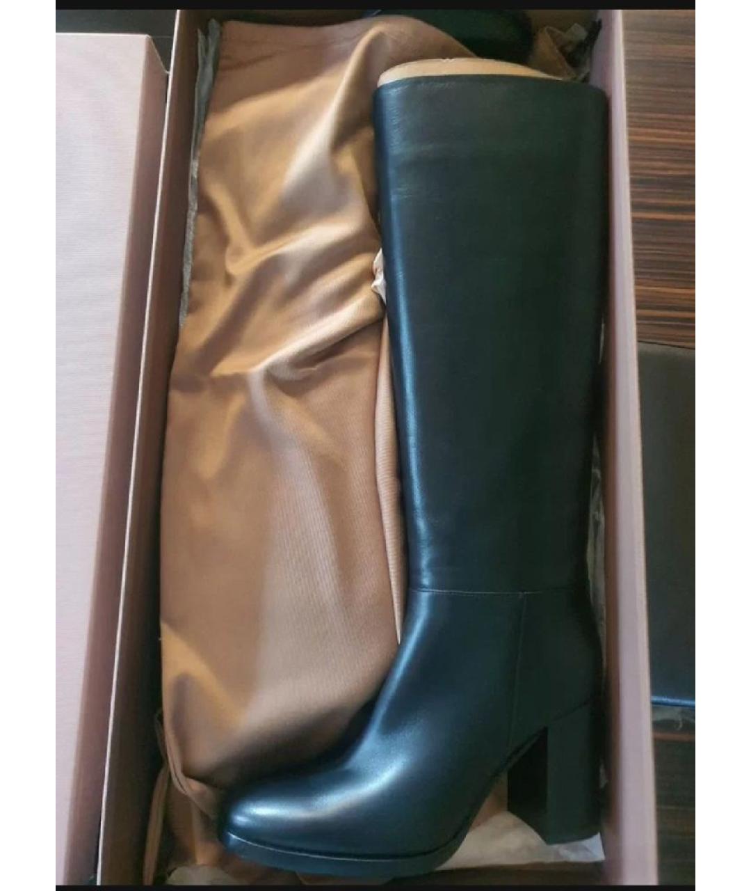 GIANVITO ROSSI Черные кожаные сапоги, фото 5