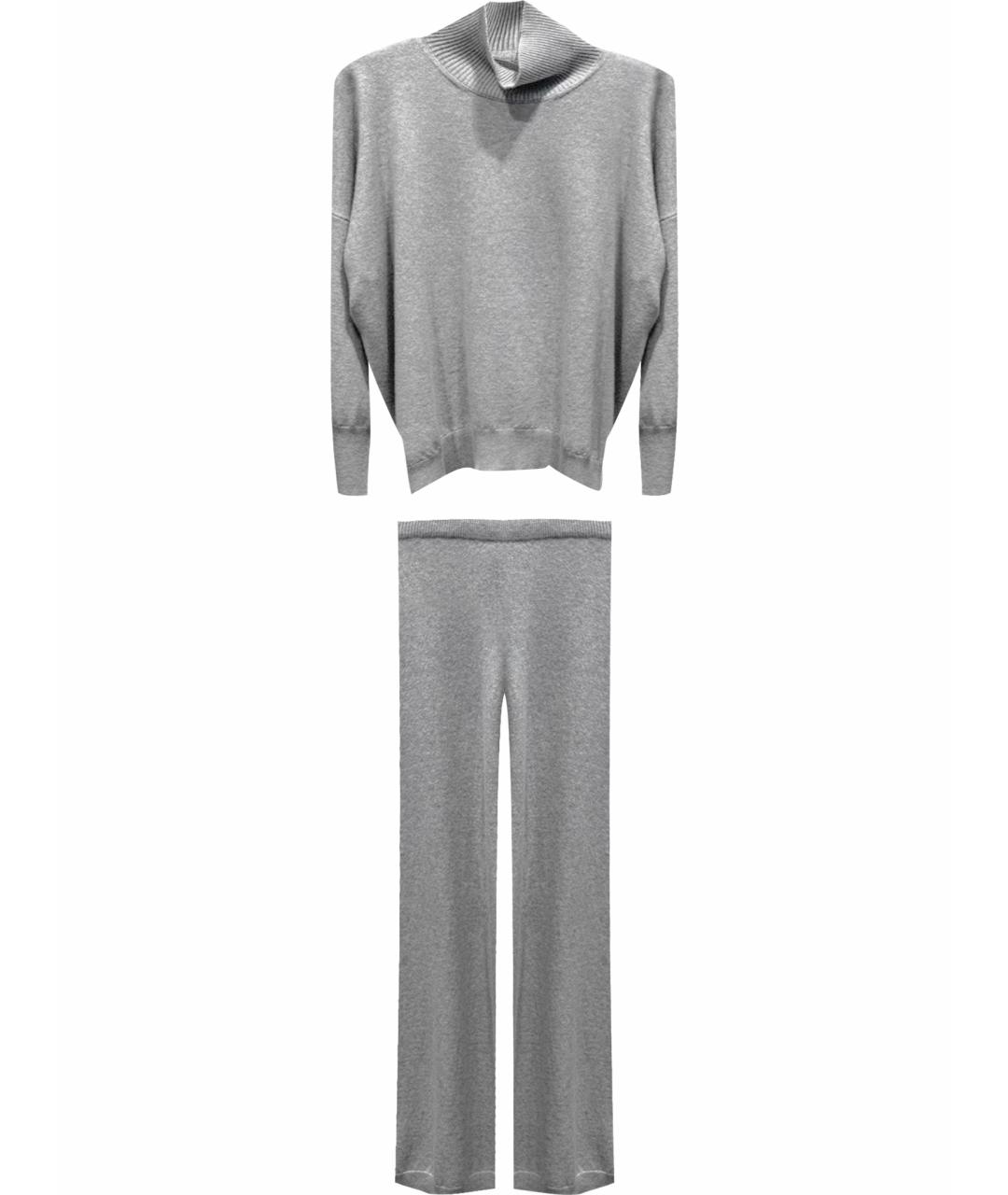 ANTONELLI FIRENZE Серый шерстяной костюм с брюками, фото 1