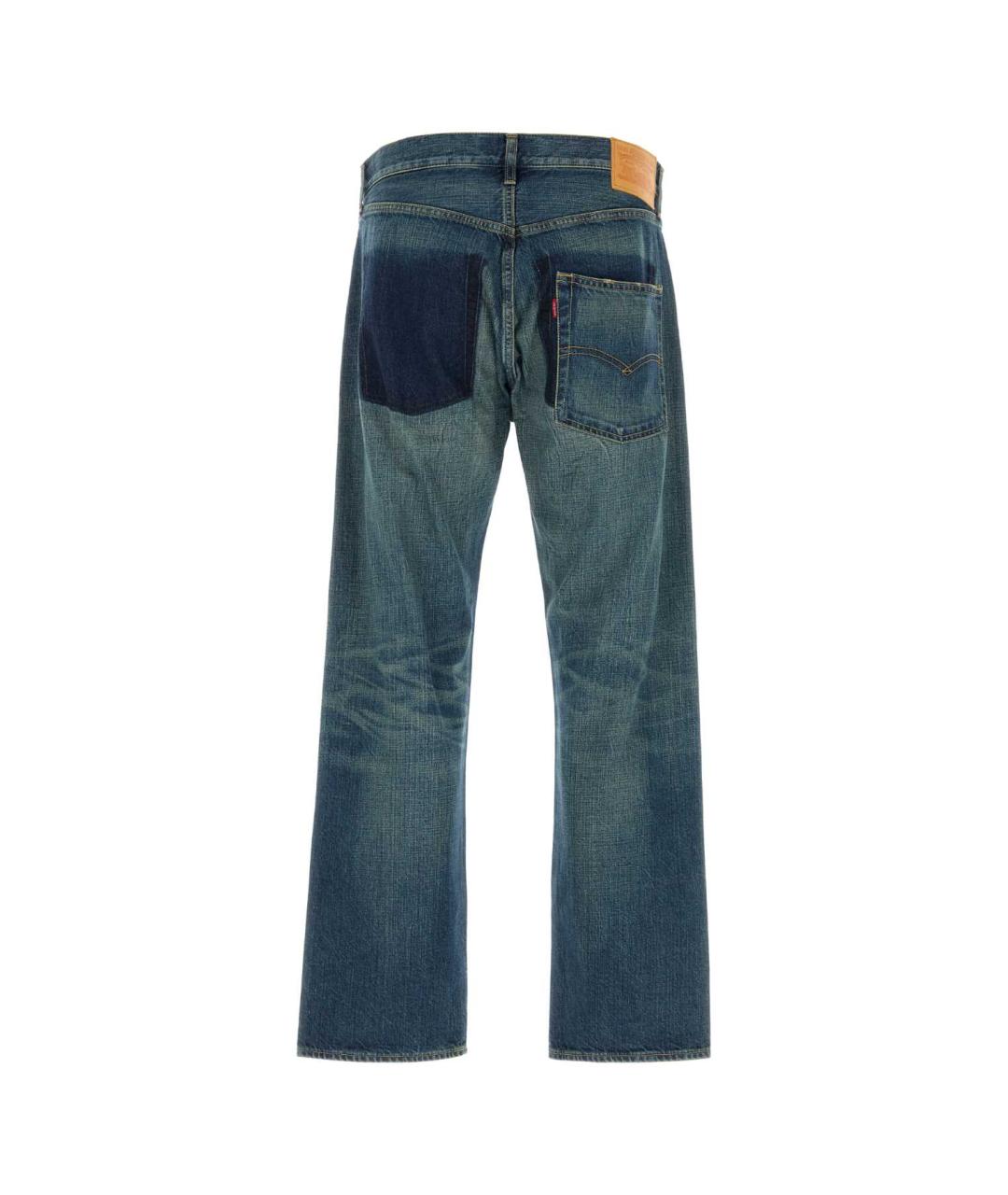 JUNYA WATANABE Синие хлопковые прямые джинсы, фото 2