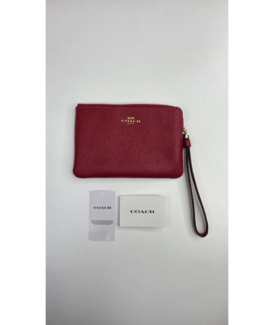 COACH Красная ключница, фото 5