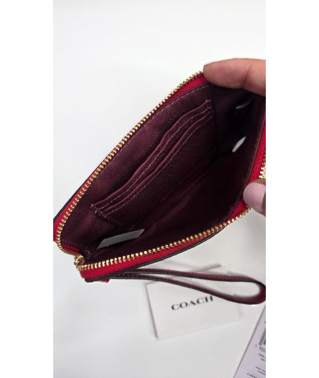 COACH Красная ключница, фото 3