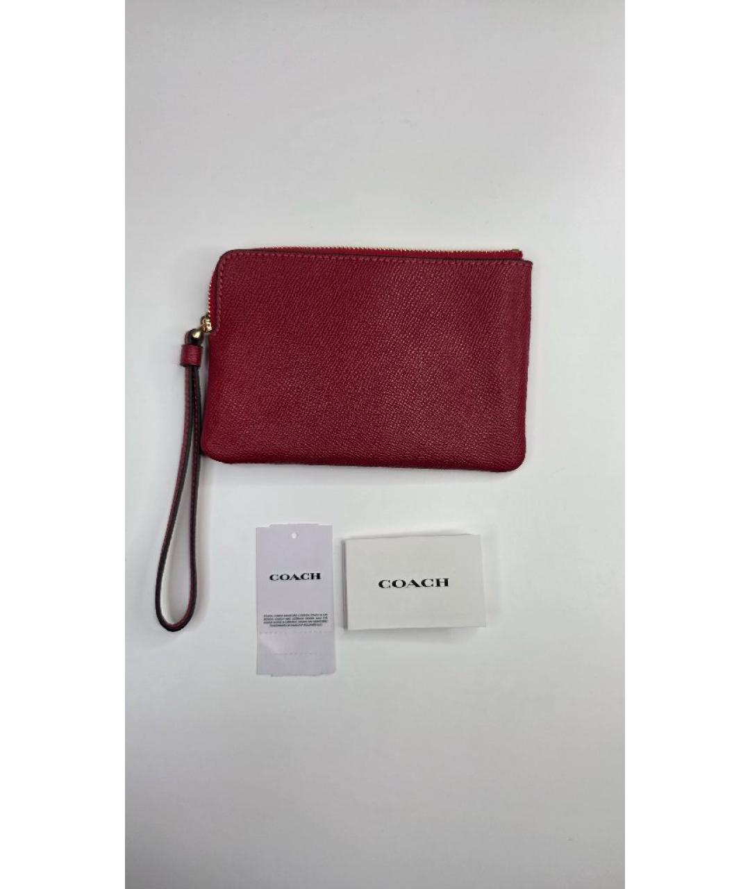 COACH Красная ключница, фото 2