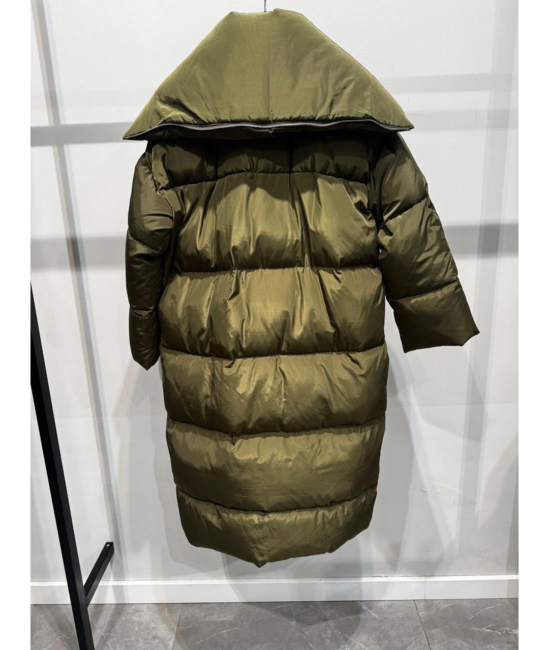 BARBARA BUI Зеленый полиэстеровый пуховик, фото 2