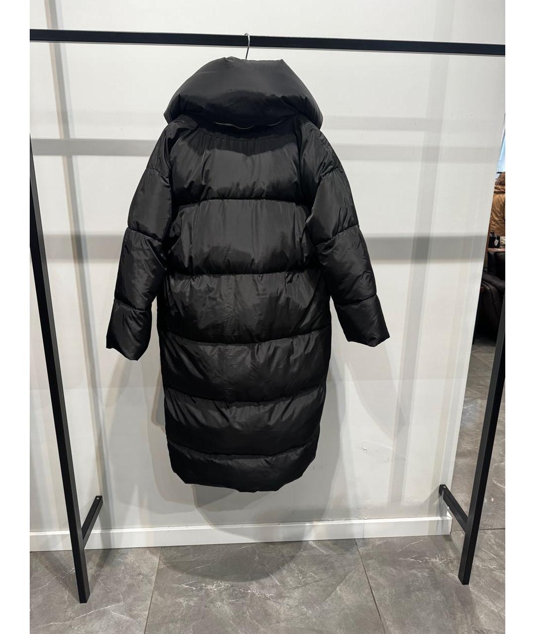 BARBARA BUI Черный полиэстеровый пуховик, фото 3