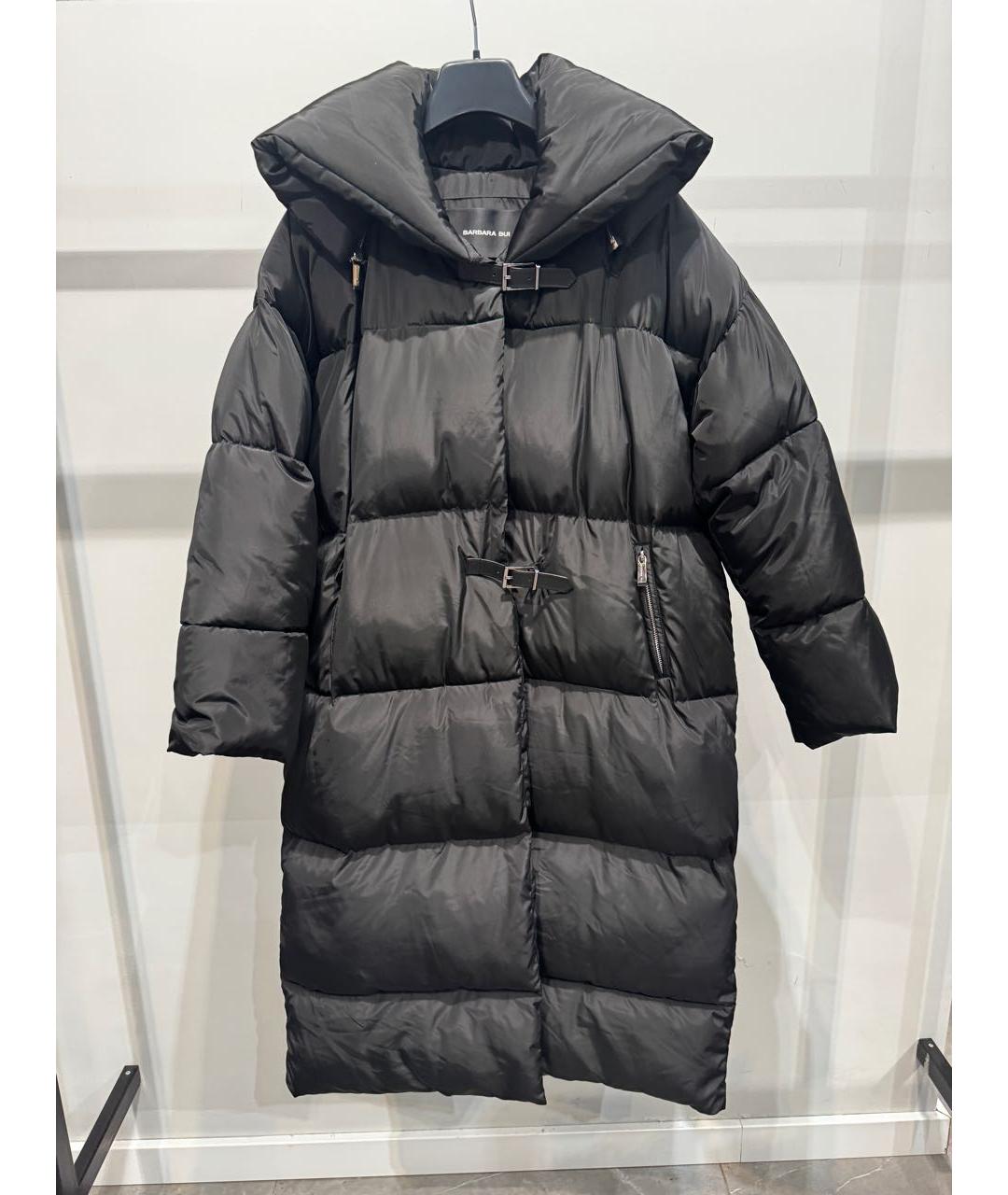 BARBARA BUI Черный полиэстеровый пуховик, фото 4