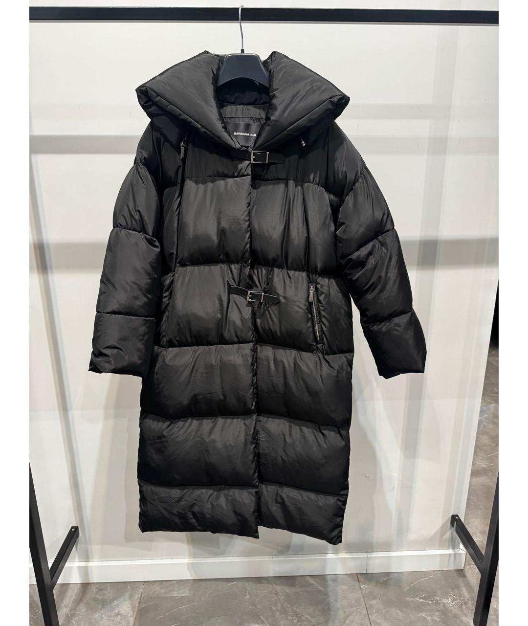 BARBARA BUI Черный полиэстеровый пуховик, фото 2