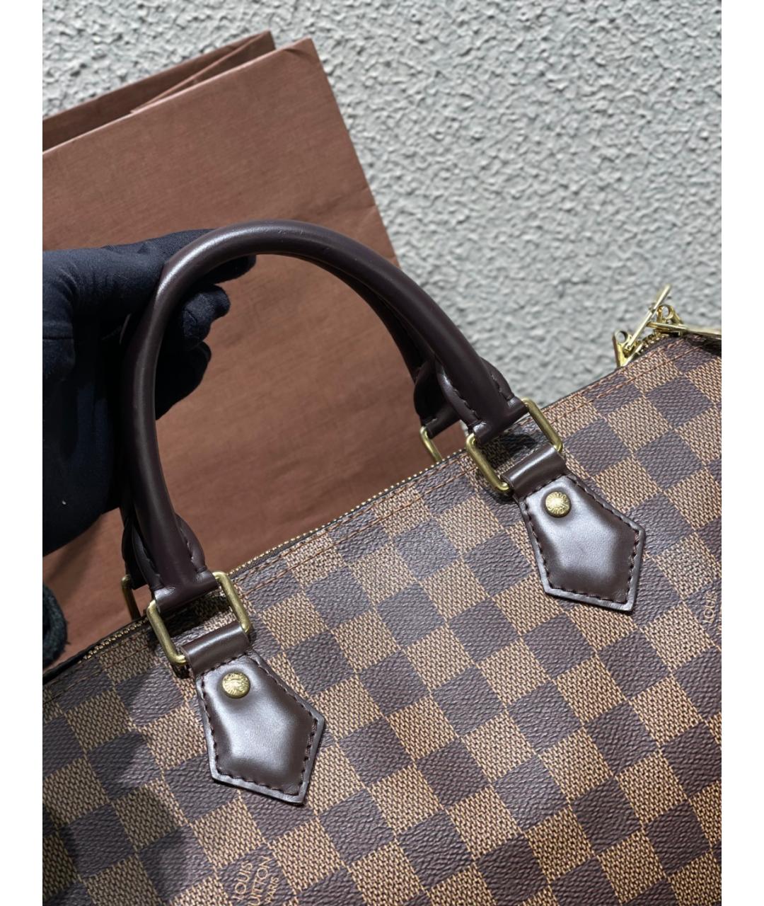 LOUIS VUITTON Коричневая сумка тоут, фото 3
